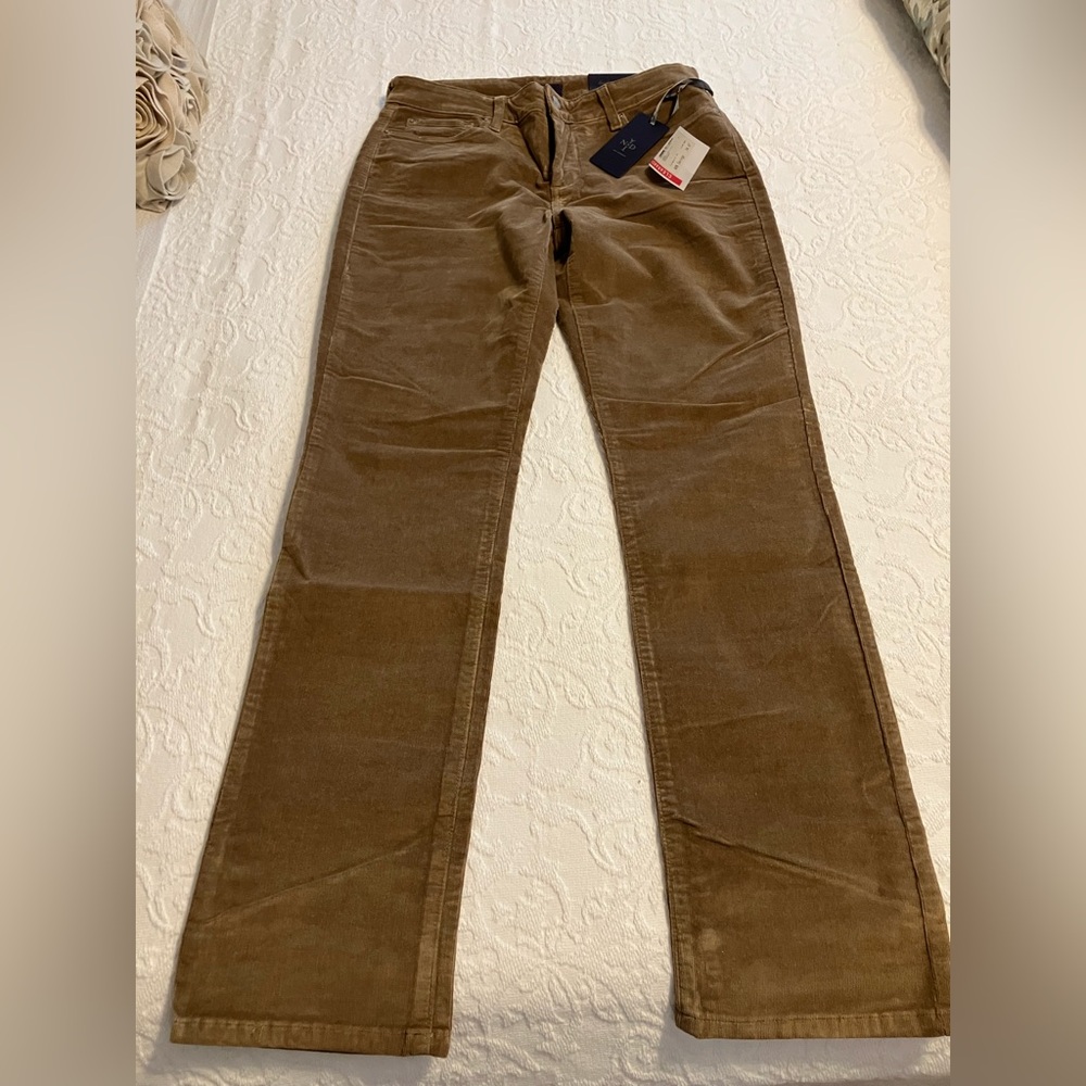 NYDJ Tan Pinwale Corduroy Skinny Pants